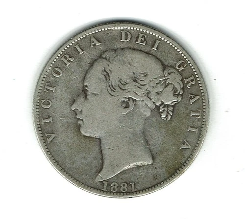 1881 Victoria Half Crown — photo from the most recent tracked eBay sale