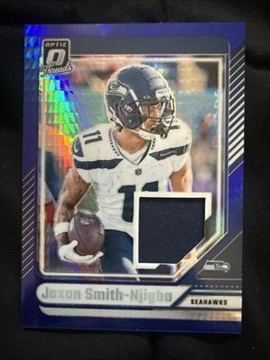 2024 Panini Donruss Optic - Donruss Threads Jaxon Smith-Njigba #DTB-JSN Blue...