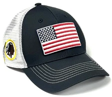 Washington Redskins NFL OHT Vintage USA Flag Hat Cap Blue White Men's Snapback