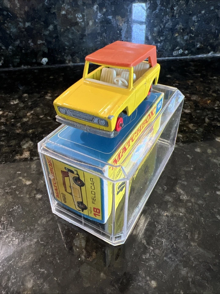 Coche de campaña Lesney Matchbox Series #18 1969 de colección Reino Unido ¡Caja original! Foto 4 de 4