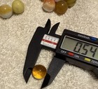 11 Vintage UV Reactive Marbles Orange Glow Cadmium Akro Style 5/8”, .63”, 16.2mm — photo 7