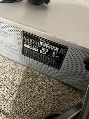 Sony DVP-NS300 DVD & CD Video Player & Some Cords - NO REMOTE