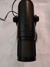 USB Condenser Microphone Desktop Stand Podcast Streaming Recording Mic Black