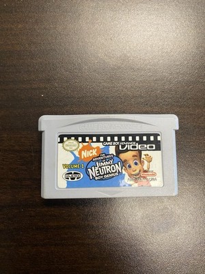 GBA VIDEO: THE ADVENTURES OF JIMMY NEUTRON VOLUME 1 NINTENDO GAMEBOY ADVANCE SP