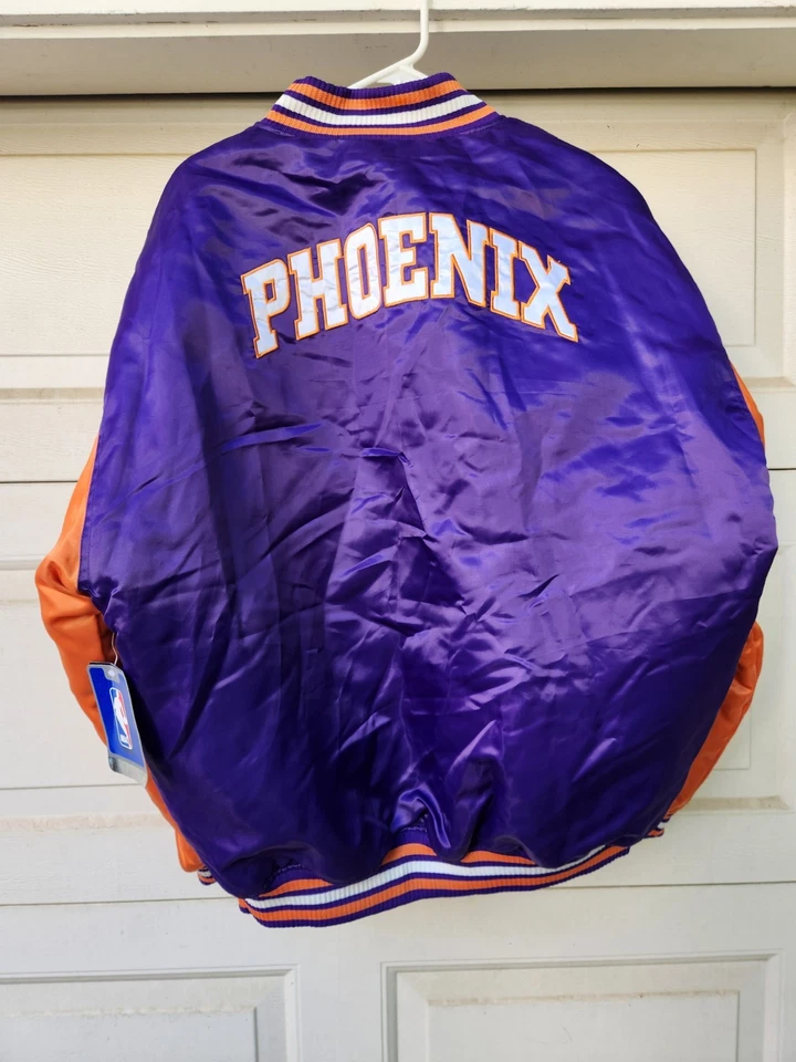 NEW Vintage Unk Phoenix Suns Varsity Jacket Men's XXL Bomber Snap Letterman NBA - Image 2 of 4
