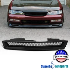 Fits 1994-1997 Honda Accord T-R Type Hood Grill Mesh Grille Insert Black R