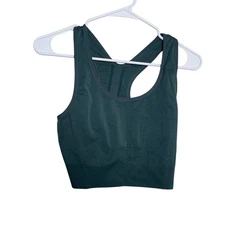 All In Motion Sports Bra Women's XXL Green Unpadded Racerback Athletic