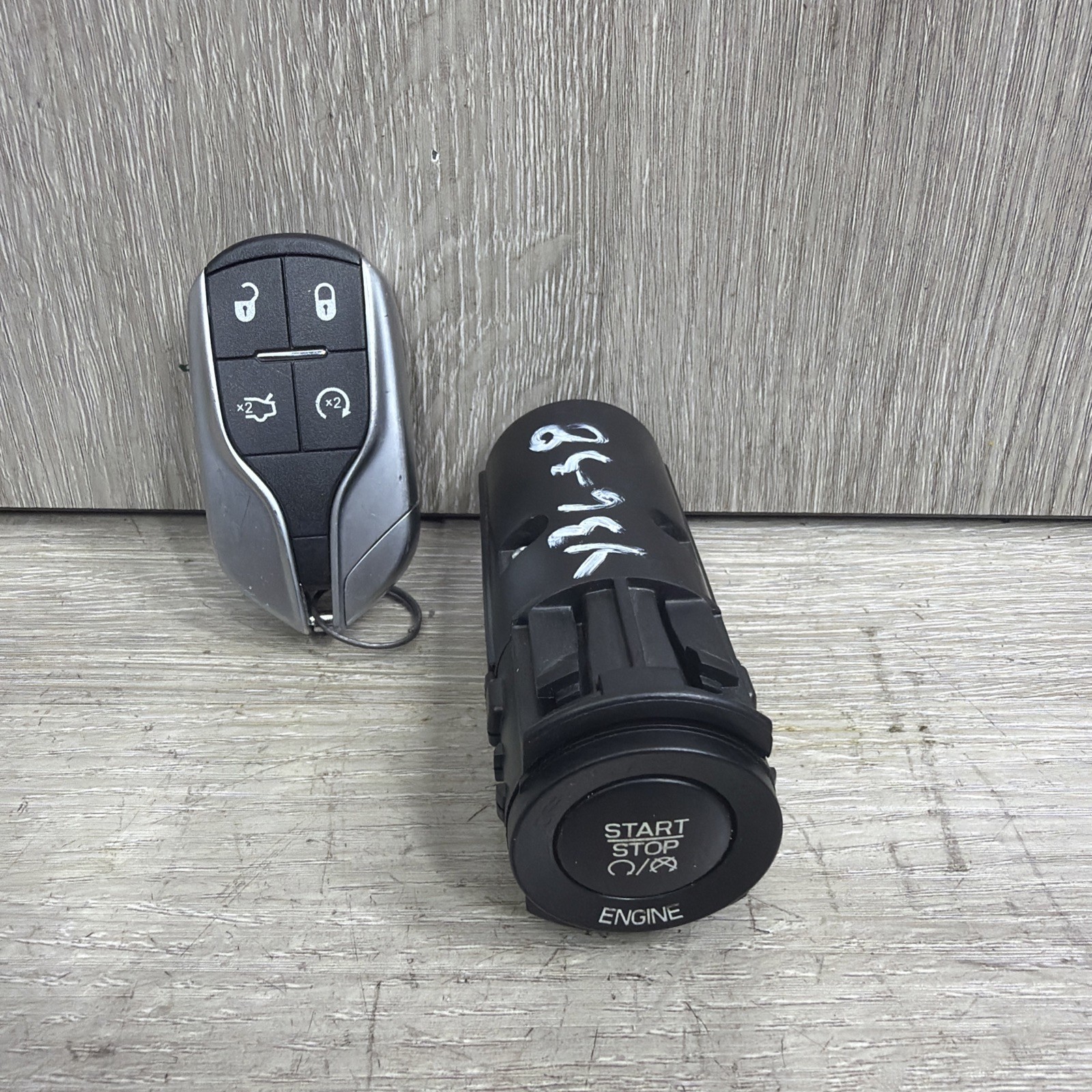 ✅ 2014-2019 MASERATI GHIBLI ENGINE IGNITION PUSH START STOP SWITCH & KEY OEM ✅