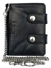 Men'S Biker'S Wallet with 18 Inches 45 Cm Long Metal Chain to Hang