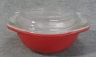Vintage Pyrex 080 Flamingo Pink Mini Casserole with Lid 8 Oz Bowl