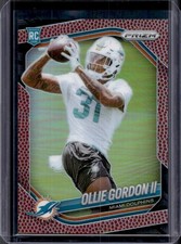 2025 Panini Prizm Ollie Gordon II RC Pigskin Rookie #/180 Dolphins