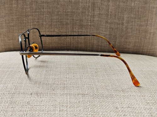 Vintage Stetson Men Eyeglasses Frame Black/Gold Tone Zyloware Eye Wear Glasses - Picture 12 of 12