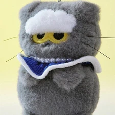 Plush Gray Merchandise Doll Toy ZOA G-Dragon Doll Keychain Cat Fans Plush Cat