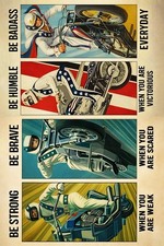 70's Evel Knievel WORDS TO LIVE BY POSTER
