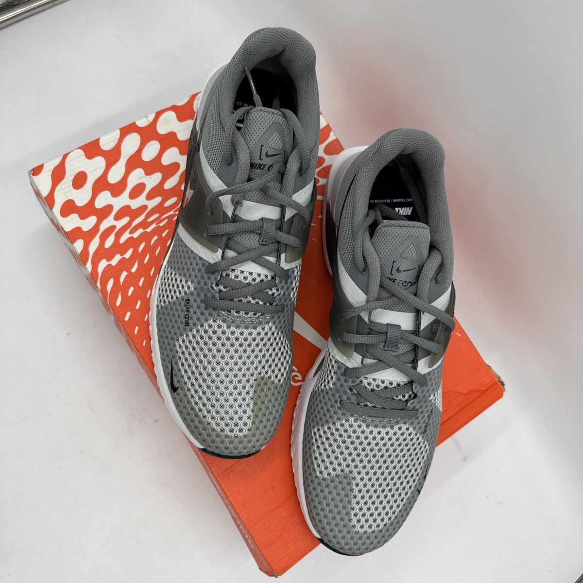 Nike Renew Fusion Mens S 10.5 Beige Back‎ Athletic Running Walking Shoes Sneaker Size 10.5 - Nike Renew Fusion Grey Fog for sale online | eBay main image 4