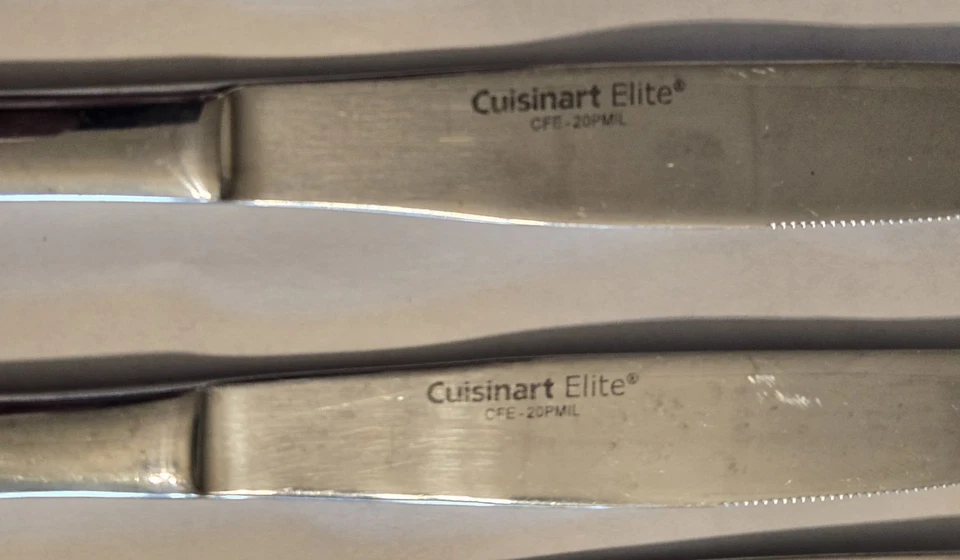 17 Used Mixed Flatware Pcs Cuisinart Elite TREVOUX   Stainless CFE 20P MIL - Image 4 of 4
