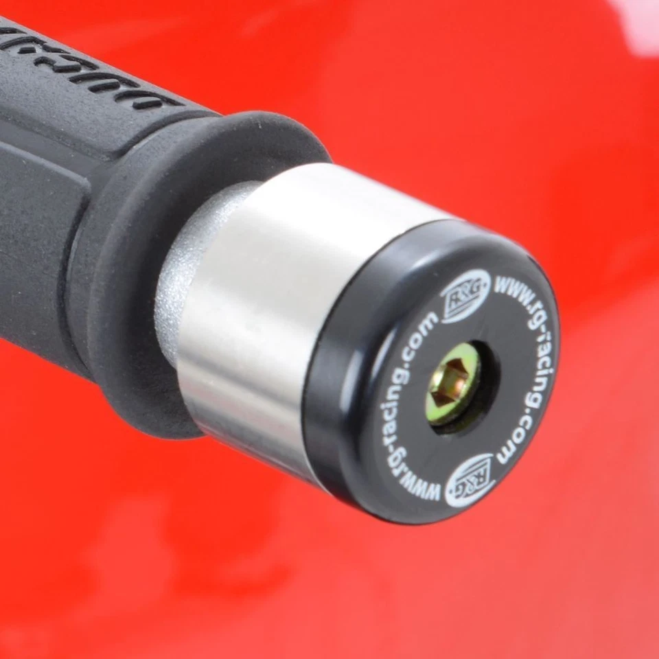 Deslizante de extremo de barra R&G plateado + negro para Ducati 750 SS 91-02 Foto 2 de 4