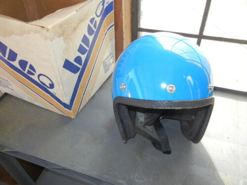 NOS Vintage Blue Buco Helmet Model 1830-2 Medium AHRMA - Picture 1 of 7