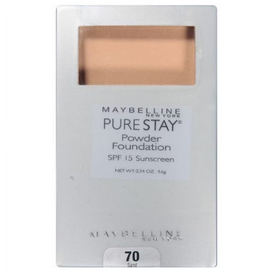 NEW Maybelline New York Pure Stay Powder Foundation SPF 15 Sun screen 70 sand
