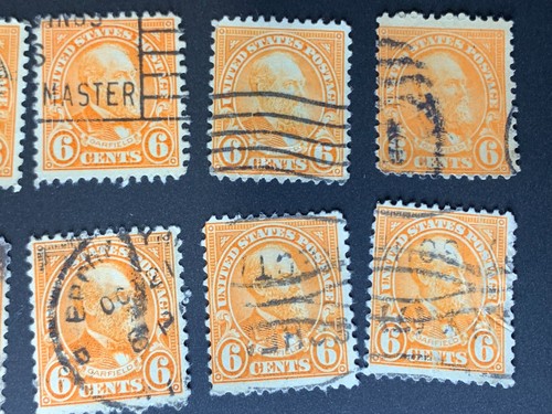 1932 U.S 6 cents #638 Garfield (21x) Washington (1x) Used - Picture 5 of 6