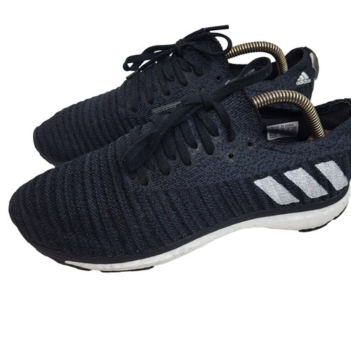 Adidas Adizero Prime Running Shoes Mens 7.5 Black White Boost Primeknit B37401
