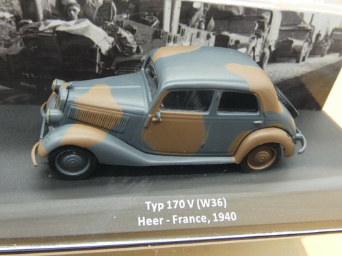 Mercedes TYPE 170 W36 FRANCE 1940 Militaire 1/43éme IXO N°22 Neuf Boite Origine - Foto 2 di 6