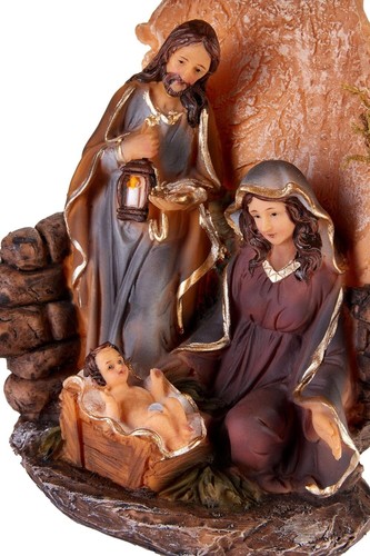 BRUBAKER Krippen-Set - Heilige Familie - 10 Zoll Tischplatte Weihnachtsdekor - Bild 3 von 9