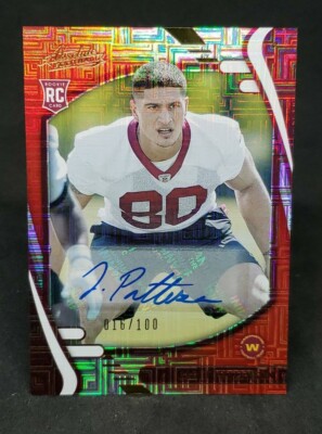 2021 Jaret Patterson Auto /100 Sammis Reyes Red Squares Rookie Error Card#197  