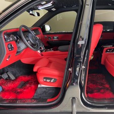🔥 Sheepskin Floor Mats Fits Rolls Royce Ghost Wraith Cullinan Phantom Dawn 🔥