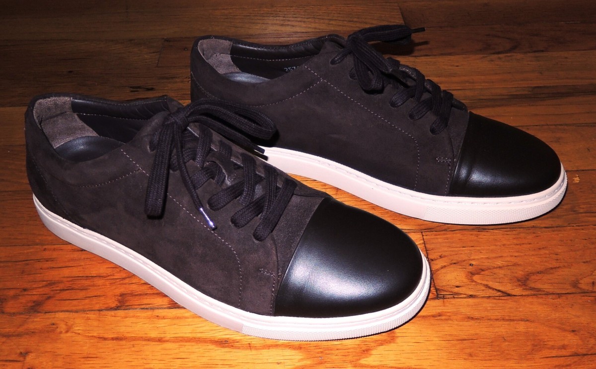 Mens Allen Edmonds Cooper Hi Top Sneaker Oxford Shoes Sz 8.5 Used Black Cap Toe Allen Edmonds Strand Cap-toe Black Calfskin - Sherman  main image 4