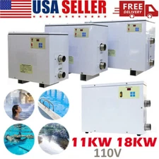11KW 18KW Electric Swimming Pool Water Heater Thermostat Hot Tub 110V US STOCK