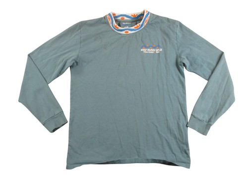 Teva Parks Project Wild Rivers National Parks Shirt Men XS Teal UVB Long Sleeve