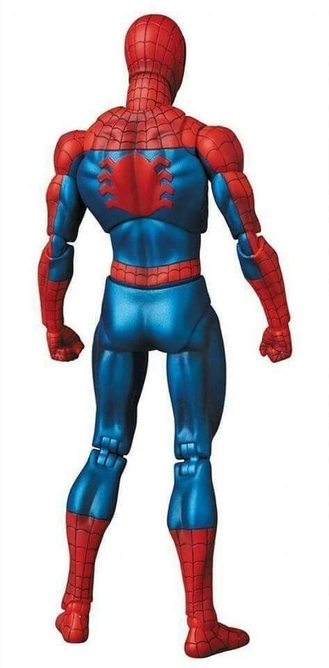Legend Retro Spider Man Mafex Comic Joints Movable Action Figure