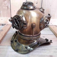 Diving Divers Helmet U.S Navy Mark V Real Antique Finish Vintage Maritime