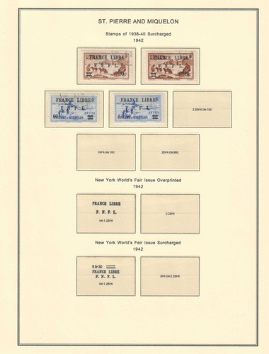 France colonies 1885-1957 St. PIERRE & MIQUELON collection mint* $ 2,200.00 - Picture 17 of 22