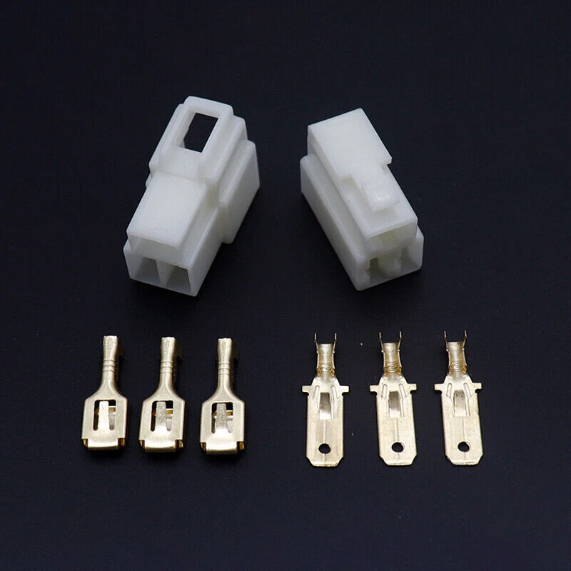 1-12 Way Pin 6.3mm Plug+Crimps Electrical Multi Plug Connector Terminal Block - Image 4 of 4