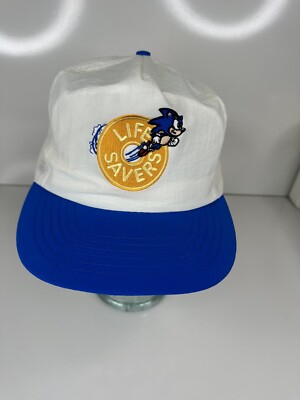 Vintage 90s Sonic The Hedgehog Lifesavers Spinball Promo Prize Hat Cap Sega