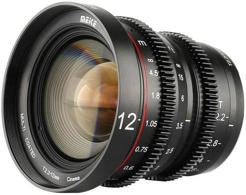 Meike 12 mm T2.2 obiettivo cinema messa a fuoco manuale grande apertura per Panasonic MFT M4/3 - Foto 4 di 9