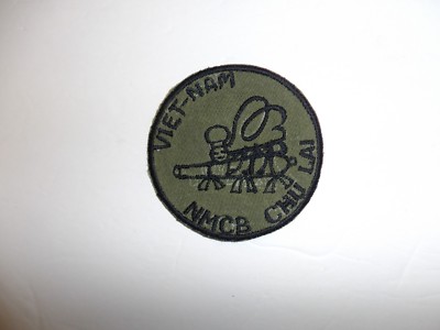 b5174 Vietnam US Navy Seabees pocket patch NMCB Chu Lai  CB Sea Bees IR34E