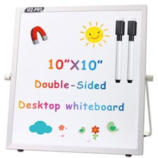 Dry Erase Board 10 x 10 with a Dry Erase Marker Small Mini White Board for Kids
