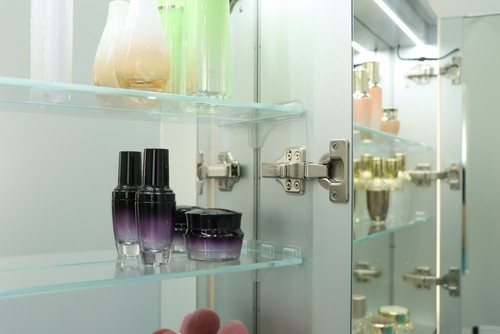 Bathroom Mirror LED Shaving Cabinet Dimmable Defogging Aluminium Frame 900x720mm - Picture 3 of 8