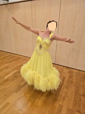 Standardkleid Turnier Kleid Tanzen Gr. S / 36 gelb