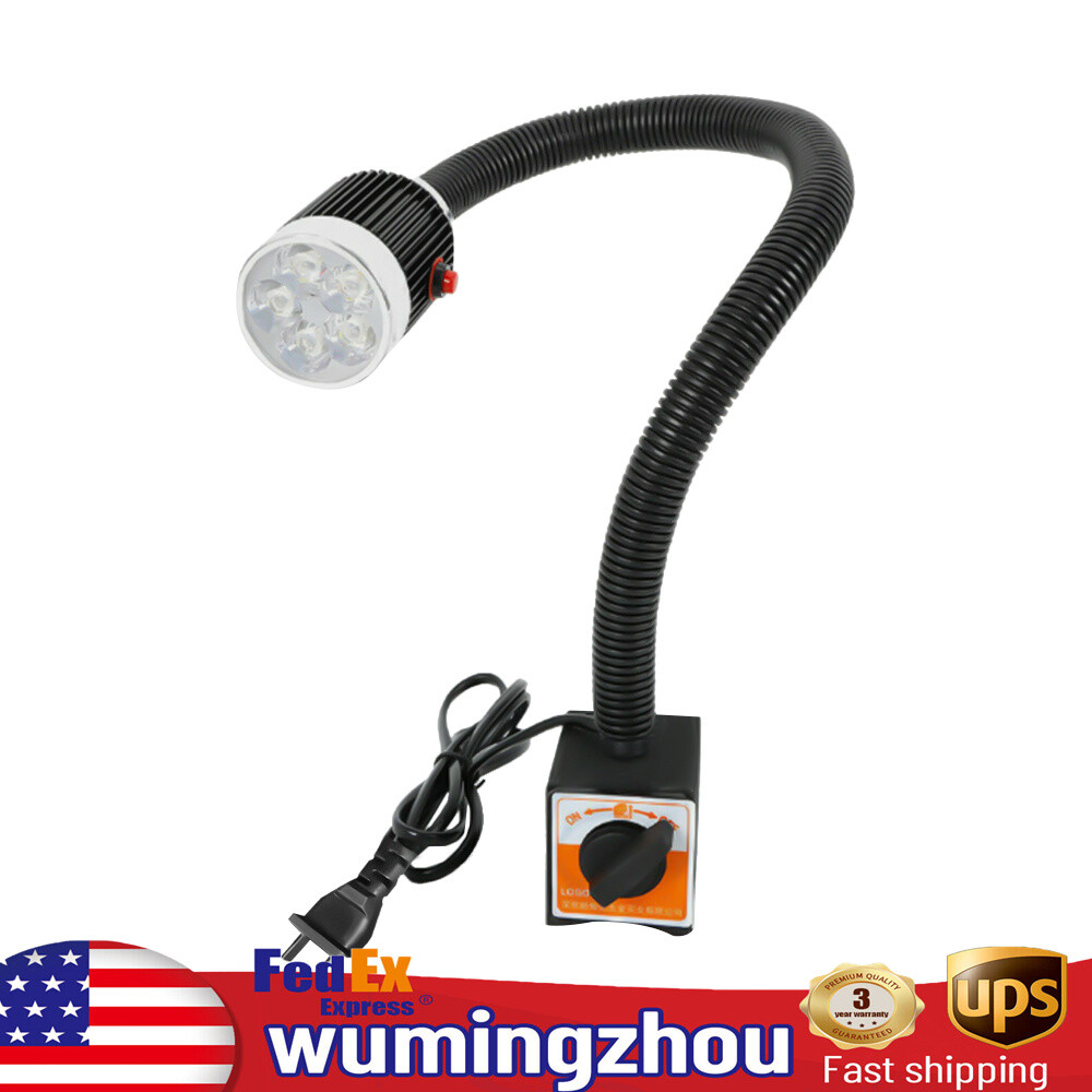 Base Work Light Uniform Luminance Gooseneck CNC Machine Lathe