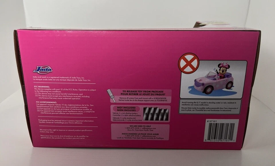 DISNEY JUNIOR MINNIE MOUSE ROADSTER R/C CONTROL REMOTO COCHE ROSA JADA JUGUETES ¡NUEVO!! Foto 4 de 4