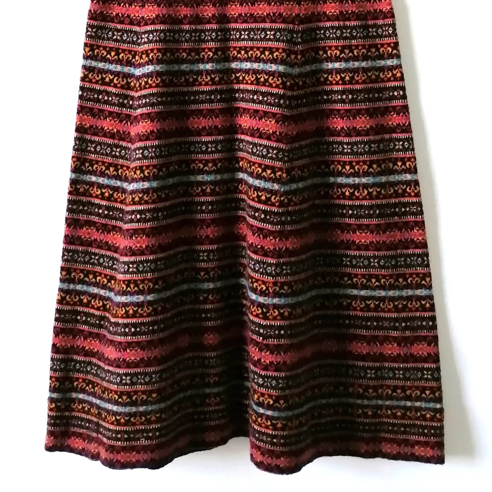 Vestido Suéter Sparrow Mujer Multicolor Manga Gorra Cuello Redondo Isla Justa Talla S Foto 3 de 4