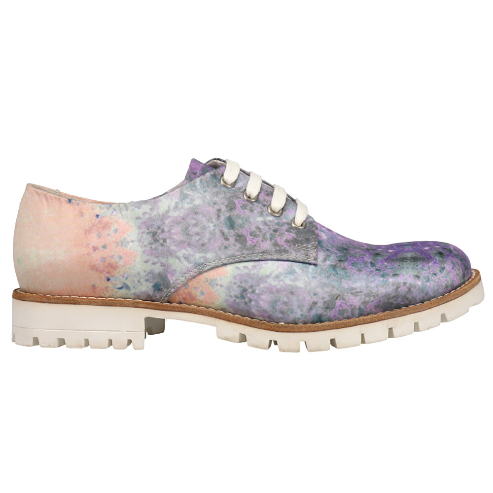 Женские розовые туфли на плоской подошве BRONX Neon Trees Oxford Lace Up Casual 65080-968 2990₽