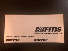 FMS MODEL RC RACING BLACK AND WHITE  Sticker