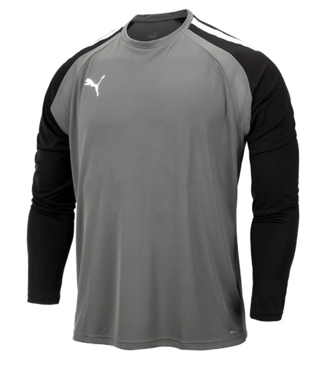 PUMA Men Team Pacer GK Sweat-Shirts Gray Jersey Soccer Top Casual