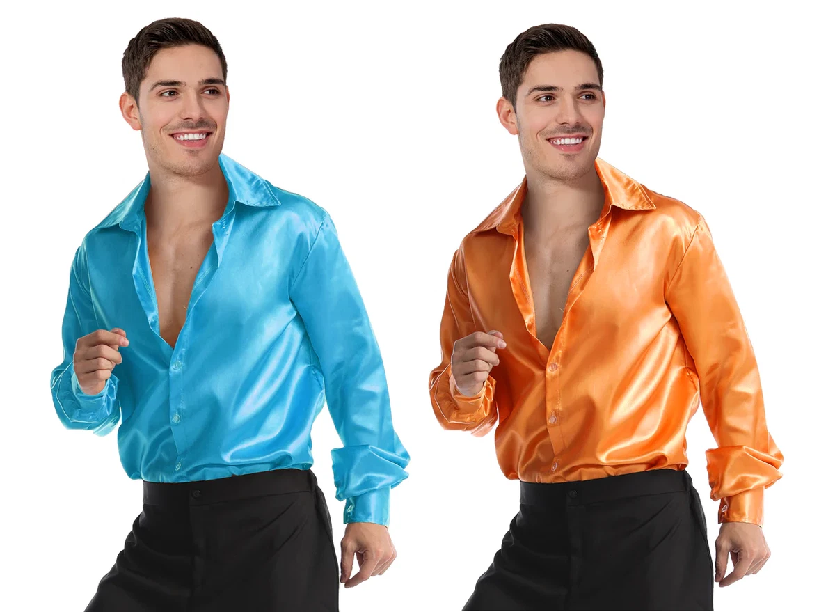 mens silk disco shirt
