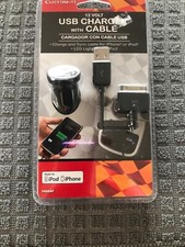 USB Charger with Cable for iPod or iPhone 12 Volt